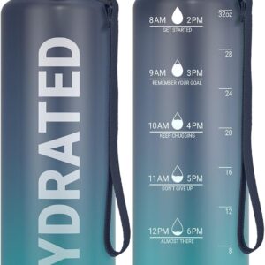 Water Bottle with Time Markers