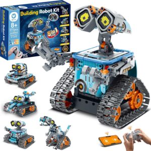 Sillbird Building Robot Kit STEM Gifts for Kids 8-13 with Remote Control